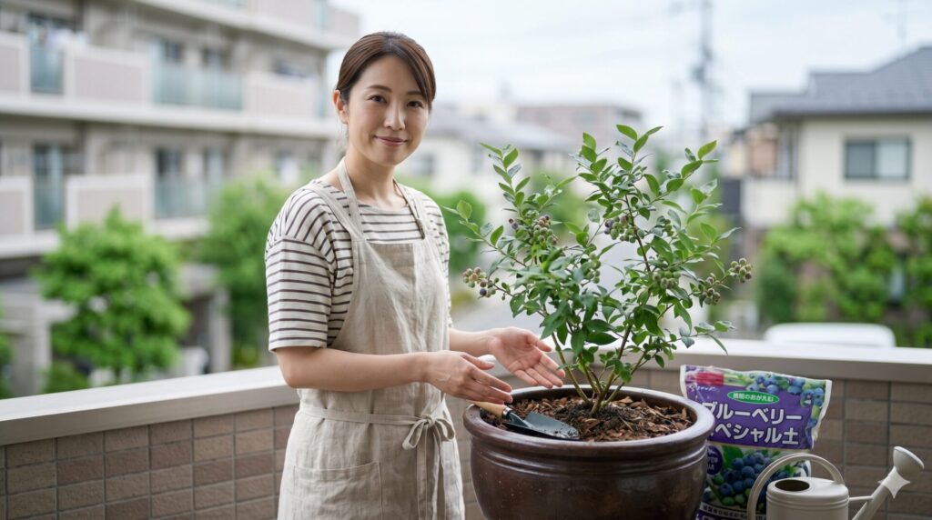 鉢植えブルーベリーの基本｜普通の野菜と違う土・根・受粉の特徴