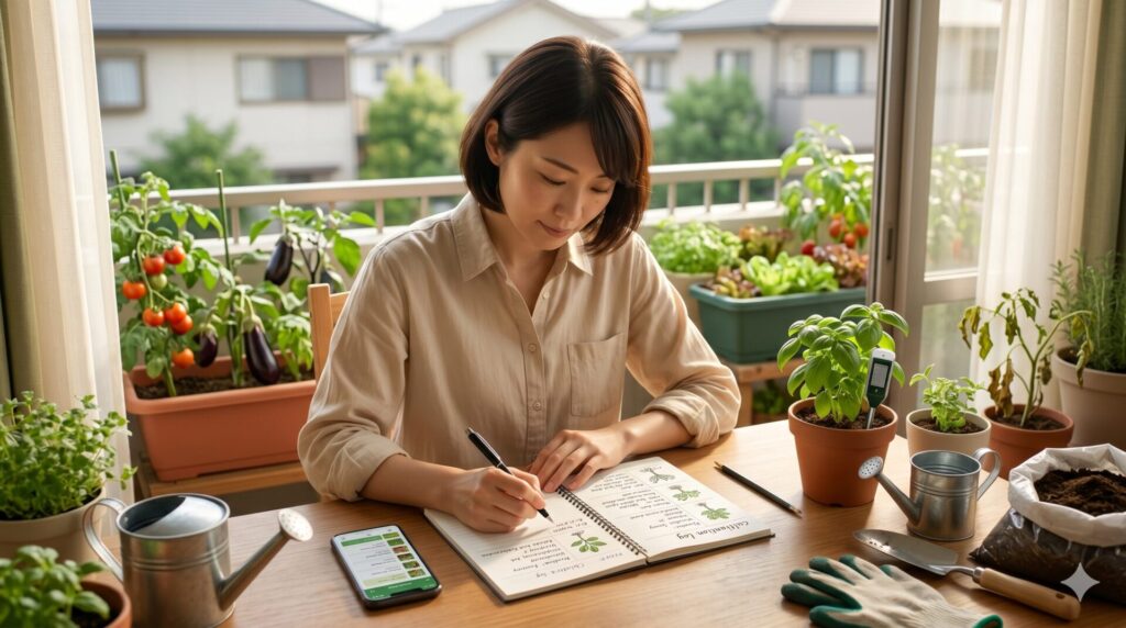 家庭菜園の枯れる原因を見える化する栽培ログとは