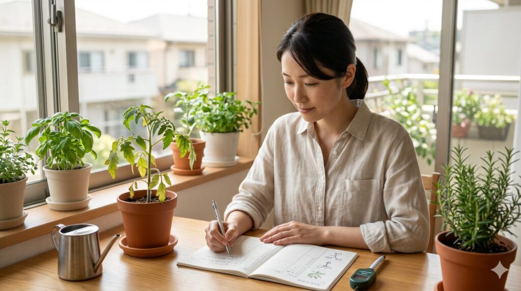 栽培ログを始める前に知っておきたい水やり日照土の基本
