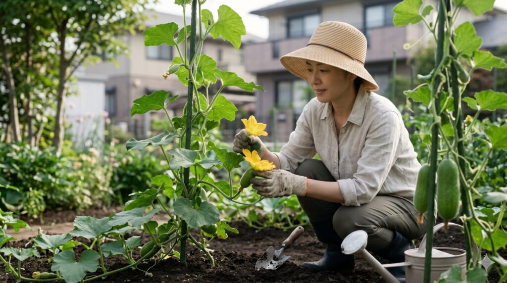 冬瓜のつるボケや病害虫を防ぐ日常管理のポイント