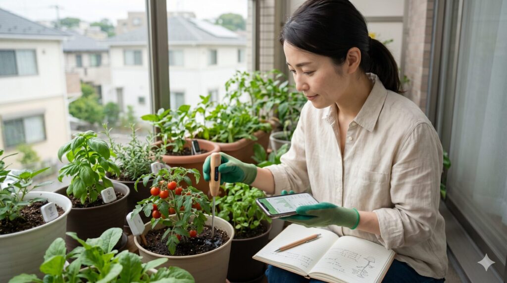 環境センサーを使って家庭菜園の記録精度を高める考え方