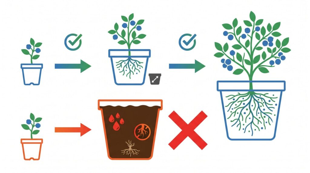 一気に大きな鉢へ植えない理由