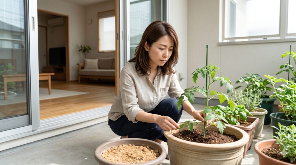 猛暑でプランター野菜が枯れる主な原因