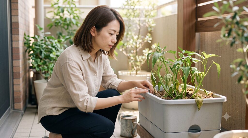 プランターの空芯菜が夏にしおれる主な原因