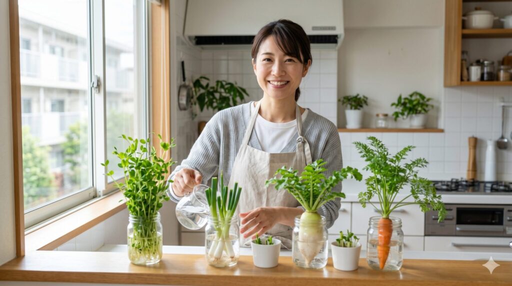 大根葉とニンジン葉を楽しむときに確認したい切り口と水位