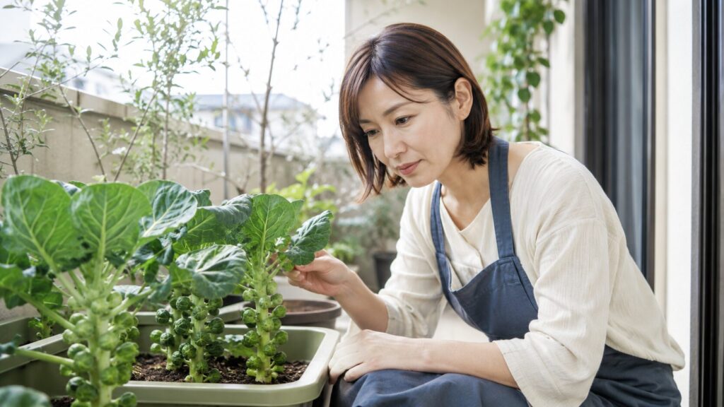 芽キャベツ早生子持の特徴と芽球ができる仕組み
