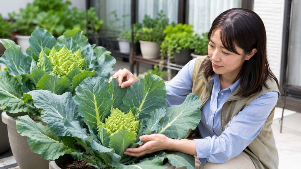 ロマネスコとはどんな野菜 花蕾が大きくなるまでの特徴
