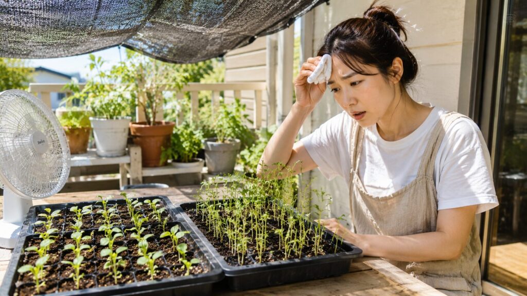 秋まきの茎レタスで高温と徒長に注意が必要な理由
