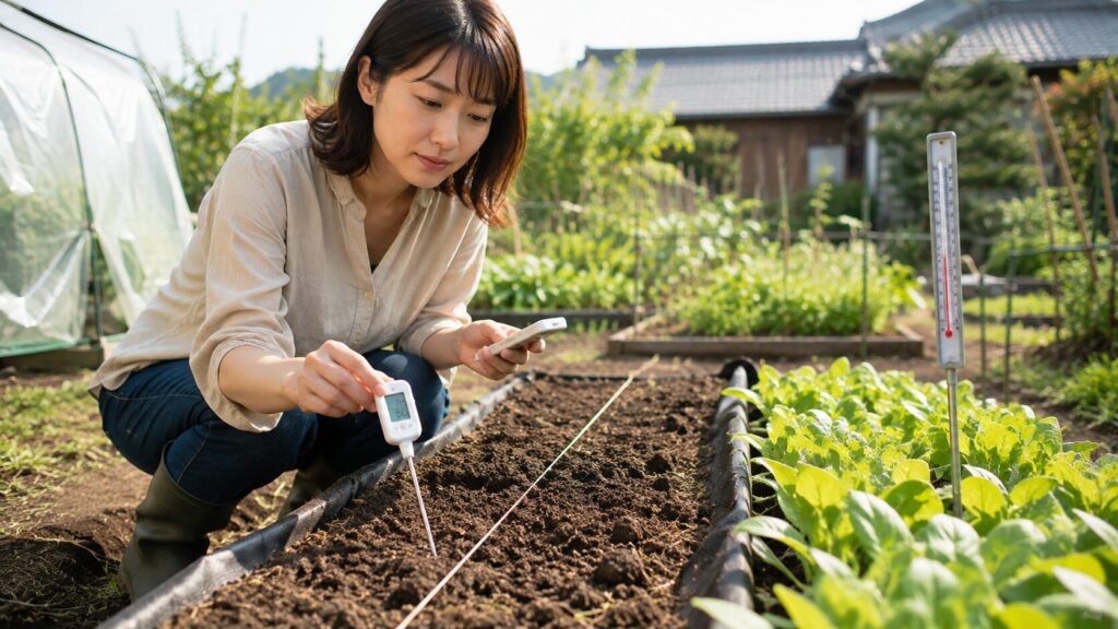 気温と地温から秋冬野菜の種まき時期を見極めるポイント