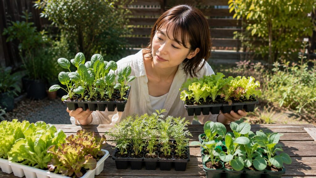 ホウレンソウやレタスなど高温期の発芽に注意したい秋冬野菜