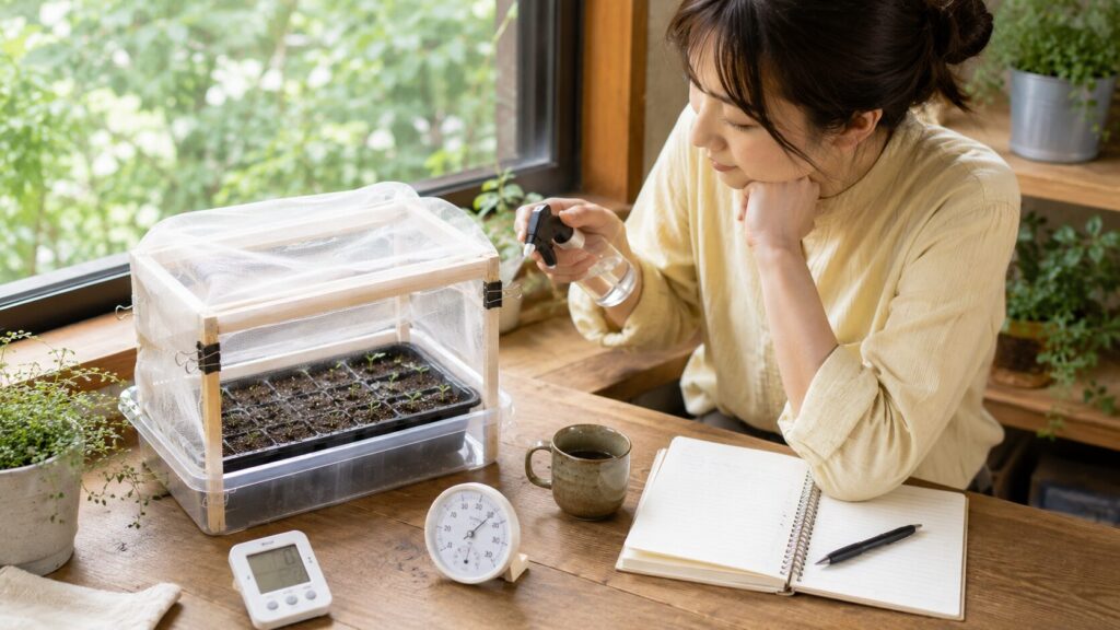 自作トレーで発芽まで観察するポイント