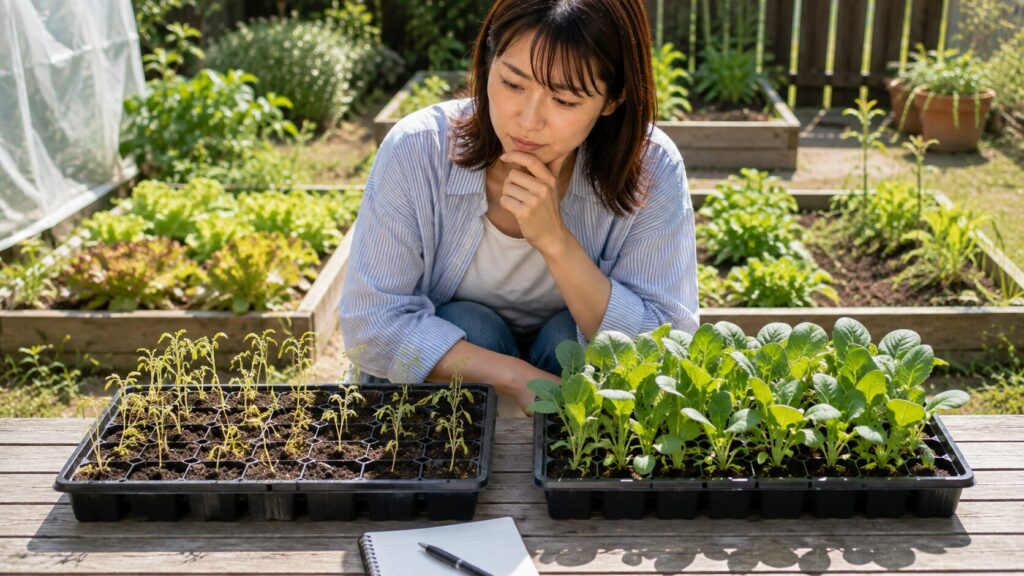 種まきを早めた場合と遅らせた場合に起こりやすい失敗