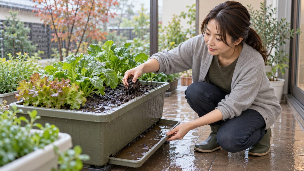秋雨でプランターの土が乾かない原因と過湿の仕組み