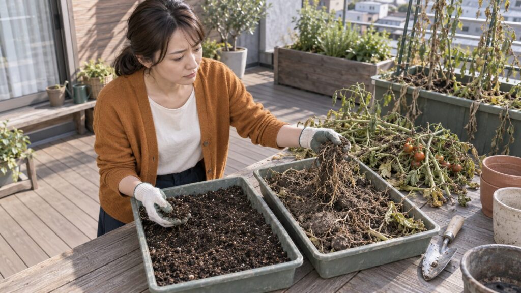 再利用できる古い土と避けたほうがよい土の見分け方