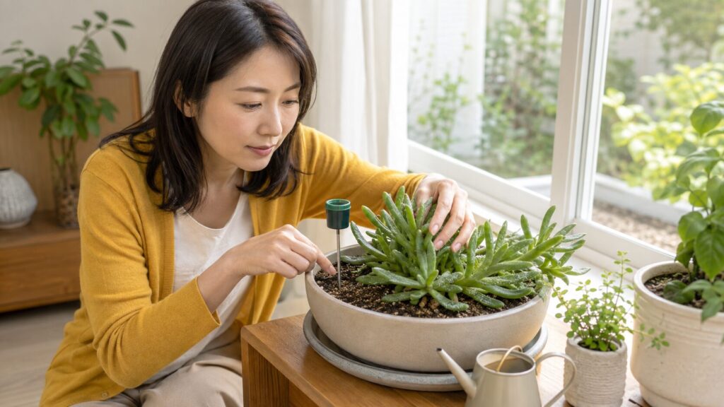 アイスプラントの水やりで迷ったときに見る土と葉のサイン