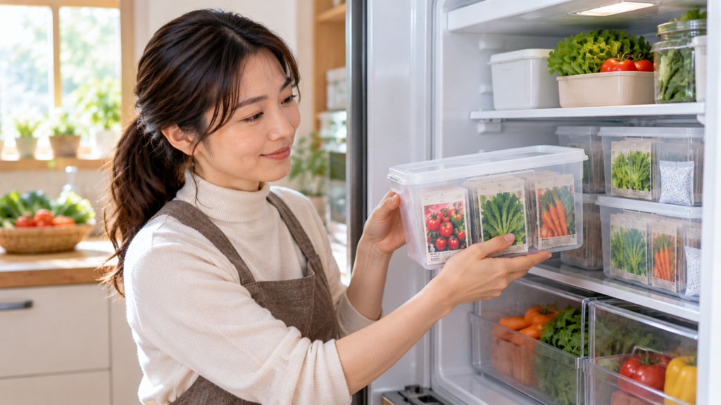 野菜の種を長持ちさせる保管場所と冷蔵庫保存で失敗しないための注意点