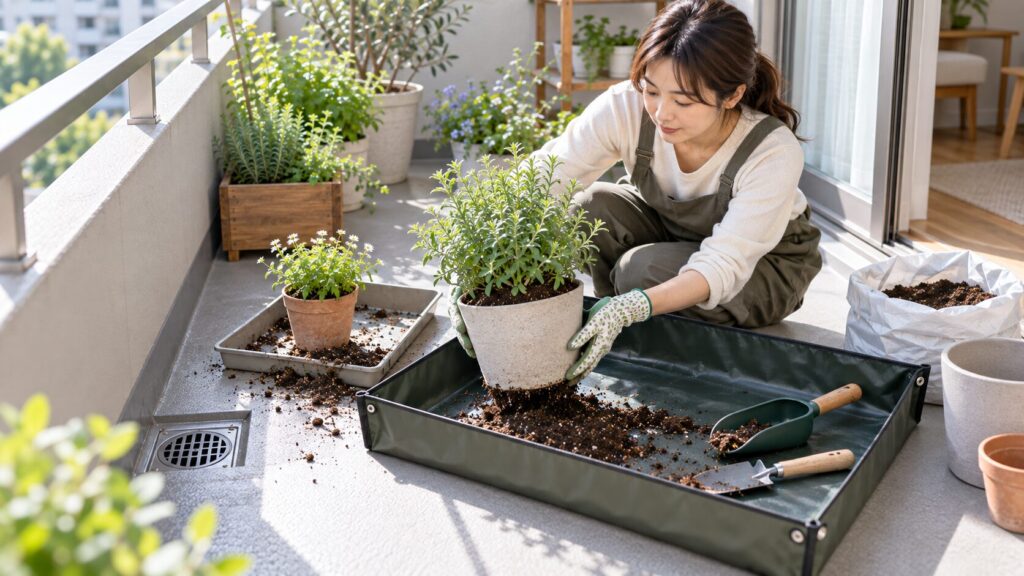 ベランダ菜園の作業トレーで起こりやすい失敗と対策