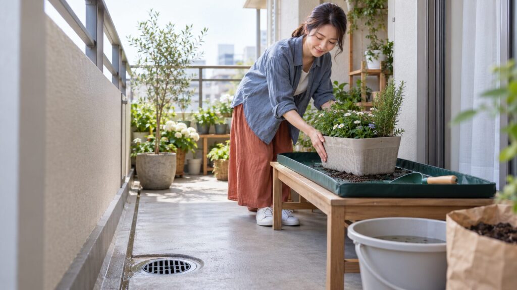 ベランダ菜園の排水口と作業トレーに関するよくある質問